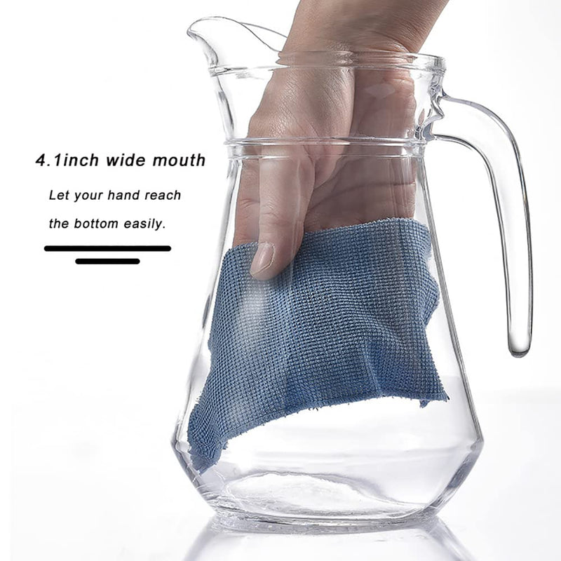 [Australia - AusPower] - SOUJOY 2 Pack Plastic Pitcher, 70 oz Clear Iced Water Pitcher with Lid and Handle, Heat Resistant BPA-Free Tea Pitcher for Juice, Milk, Cold or Hot Beverages 