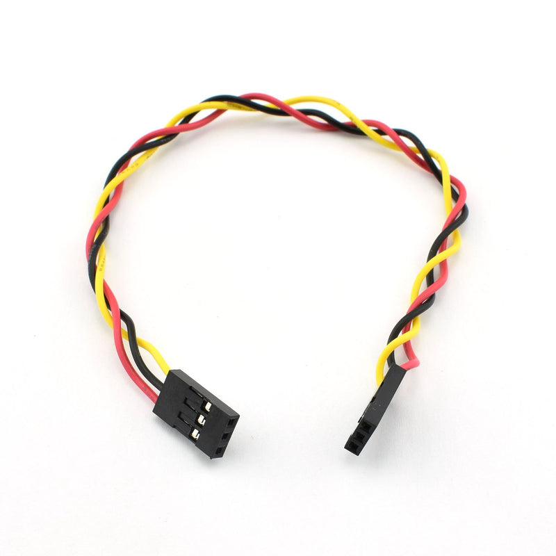 [Australia - AusPower] - ZYAMY 10PCS 3P- Line 3P Pins 2.54mm Pitch Female to Female- Cable Connector Multicolor Jumper Wire for Breadboard 20CM 