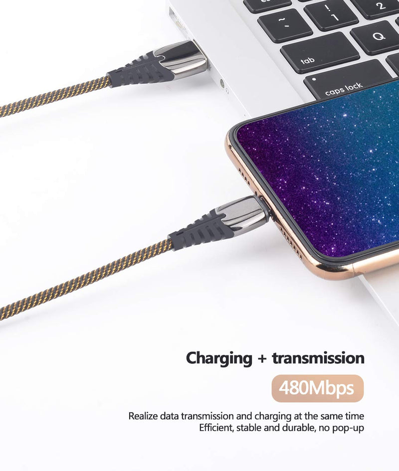 [Australia - AusPower] - Magnetic Charging Cable 2Pack 6ft Phone Charger Cord and 6ack Magnet Adapter for Android iPhone Ipad Mirco USB Type C Smartphone Cell Phone Charge 6 ft 6 adapter 