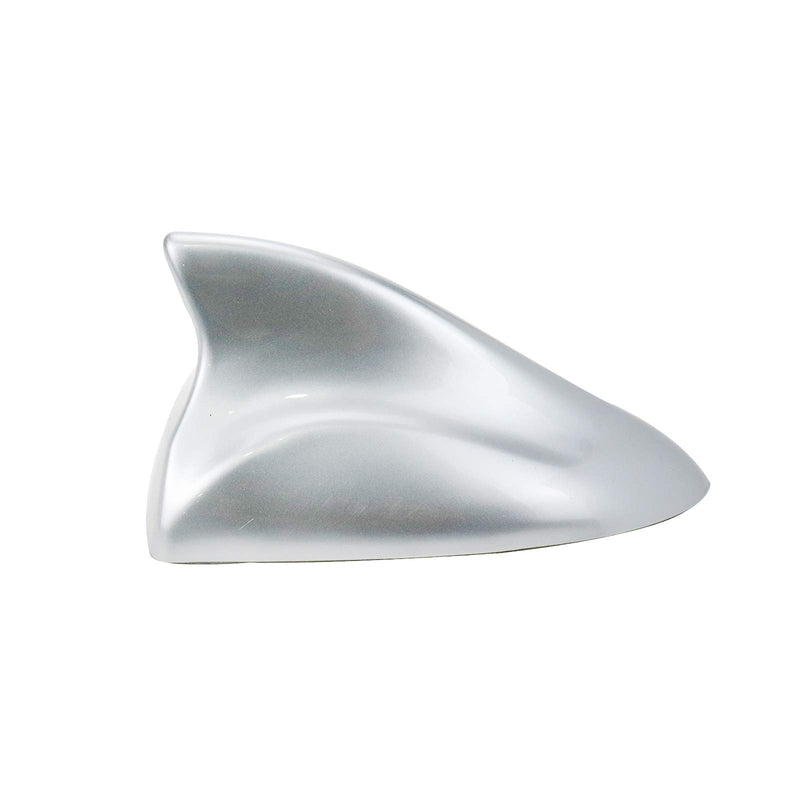 [Australia - AusPower] - Modengzhe Auto Car Roof Mounting Shark Fin Shape AM/FM Radio Signal Antenna, Compatible with Hyundai Car Models, Silver ABS Material, 6.8 x 3.4 inches 