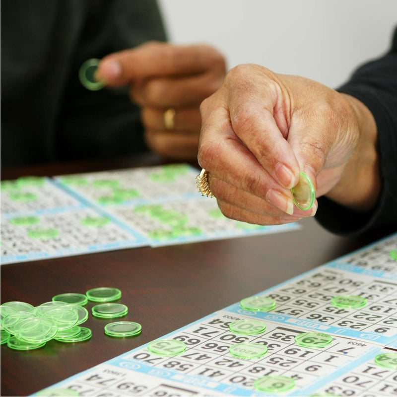[Australia - AusPower] - Plastic Magnetic Bingo Chips - Metal Edge - 300pcs - 3/4" - Available in 7 Colors in A Reusable Storage Bag 