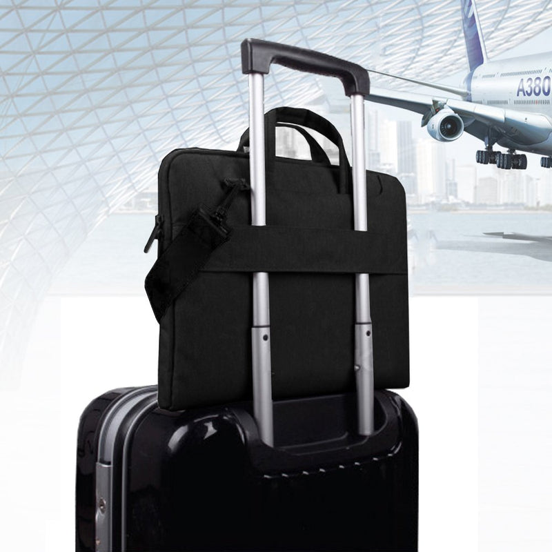 [Australia - AusPower] - Lacdo 13 Inch Laptop Shoulder Bag Sleeve Case for Old 13" MacBook Pro 2012-2015 / Old 13" MacBook Air A1466 A1369 2010-2017 / Asus Zenbook 13, HP Dell Acer Lenovo Chromebook, Surface Book 3 2 1, Black Older MacBook Air Pro & 13 Inches 