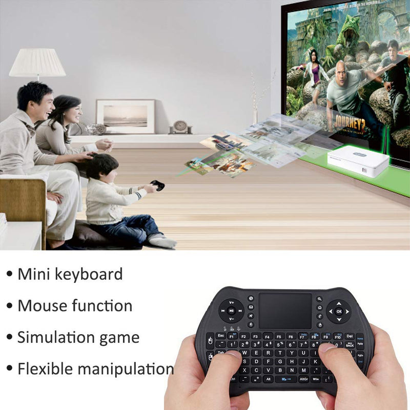 [Australia - AusPower] - 2.4G Wireless Keyboard with Touchpad Mouse, LED Backlit USB Mini Keyboard Multi-Media Handheld Android Box Remote Keyboard for Pc,Pad,Xbox 360, Ps3, Google Android Tv Box, Htpc, Iptv, Raspberry Pi 