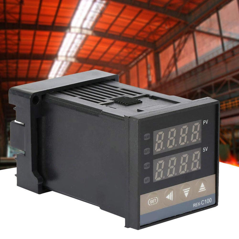 [Australia - AusPower] - REX-C100 Temperature Controller, REX-C100FK02-MAN PID Digital Temperature Controller Relay Output Thermostat AC 250V Temperature Control Switch 