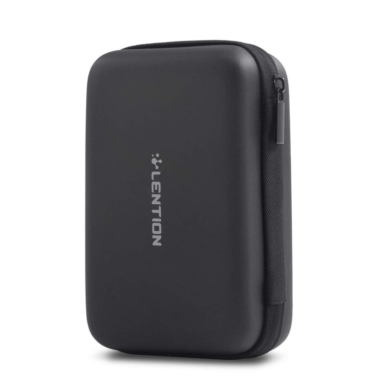 [Australia - AusPower] - LENTION Portable Pouch Case for 2.5 inch External Hard Drive, Laptop Power Adapter, Phone Charger, Wireless Mouse, Cable, Power Bank, SSD, HDD, Accessories, EVA Travel Organizer 