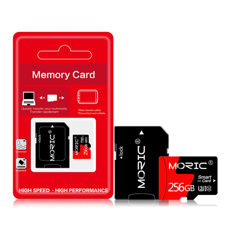 [Australia - AusPower] - 256GB Micro SD Card High Speed SD Card Card Class 10 Memory Card with Adapter for Smartphone Surveillance Camera Tachograph Tablet Computers 