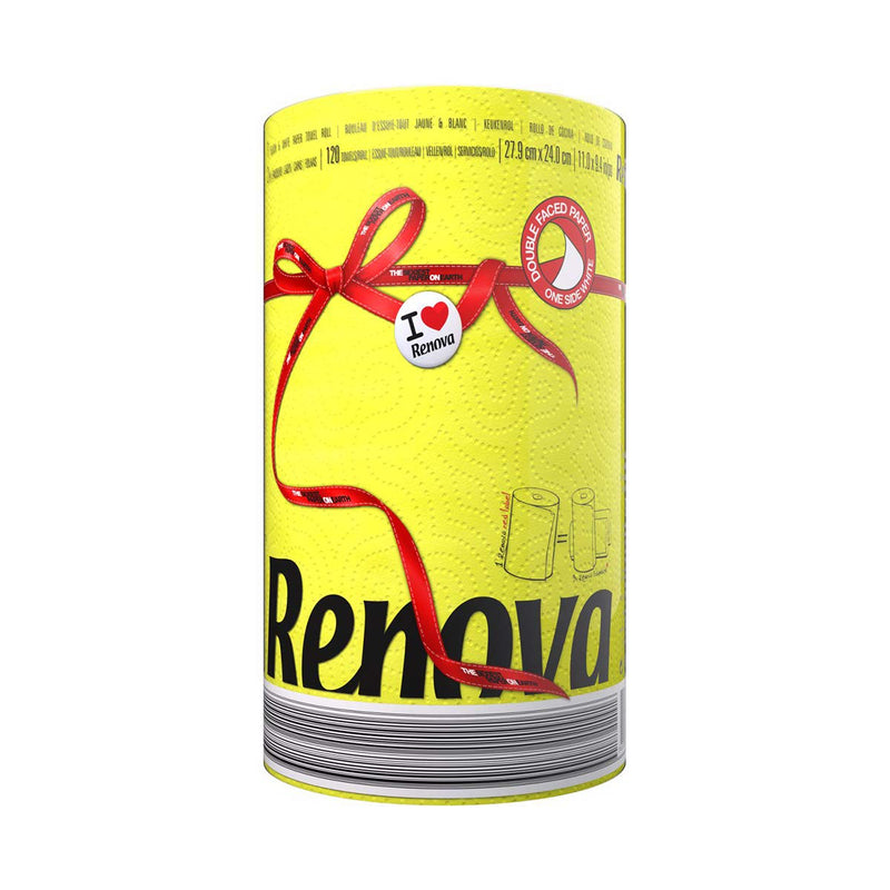 [Australia - AusPower] - Renova 2 Ply Double Faced Red Label Paper Kitchen Towel, Yellow 