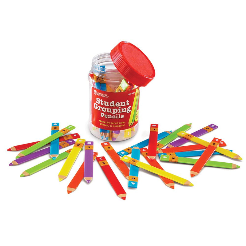 [Australia - AusPower] - Learning Resources Student Grouping Pencils,Multicolor,4 1/2 x 4/2 in 