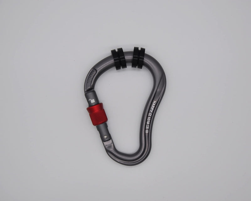 [Australia - AusPower] - HZUTUZH Rubber Silicone Carabiner Keeper Retainer Black 10Pack Belay & Rigging Stopper for All Types of Locking Carabiner & Quickdraw 10 