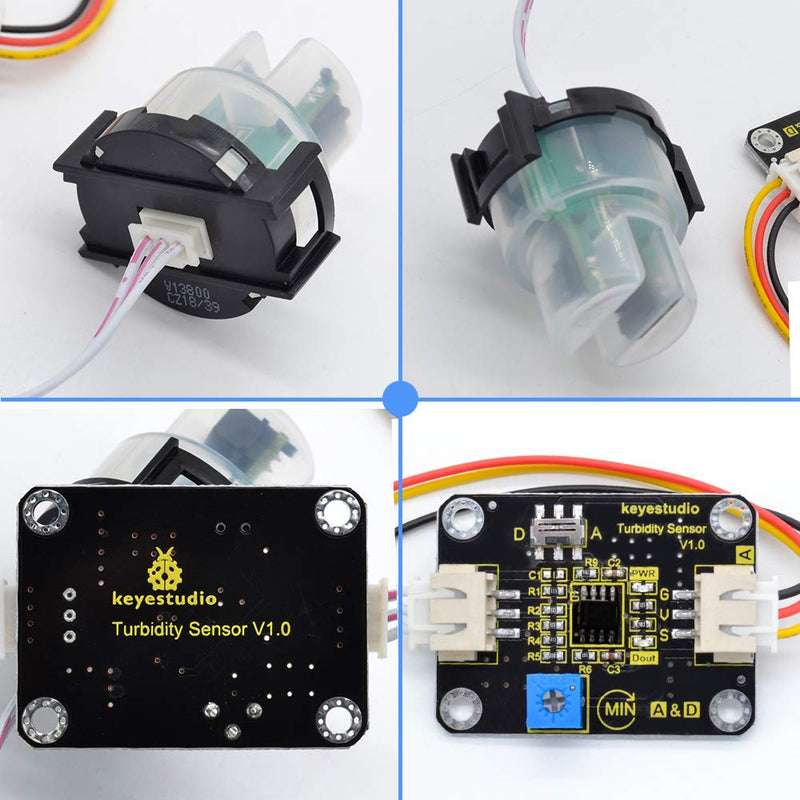 [Australia - AusPower] - KEYESTUDIO Turbidity Sensor Module V1 for Arduino, Simple to Assess/Test Water Quality option 2 