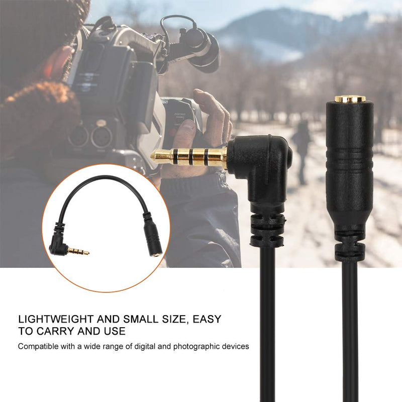 [Australia - AusPower] - DAUERHAFT TRS to TRRS Converter Cable,3.5mm Headphone Connector Line,3.5mm Earphone Headphone Adapter TRS to TRRS Converter Line,for Mobile Phones/Tablets/DSLR Cameras 