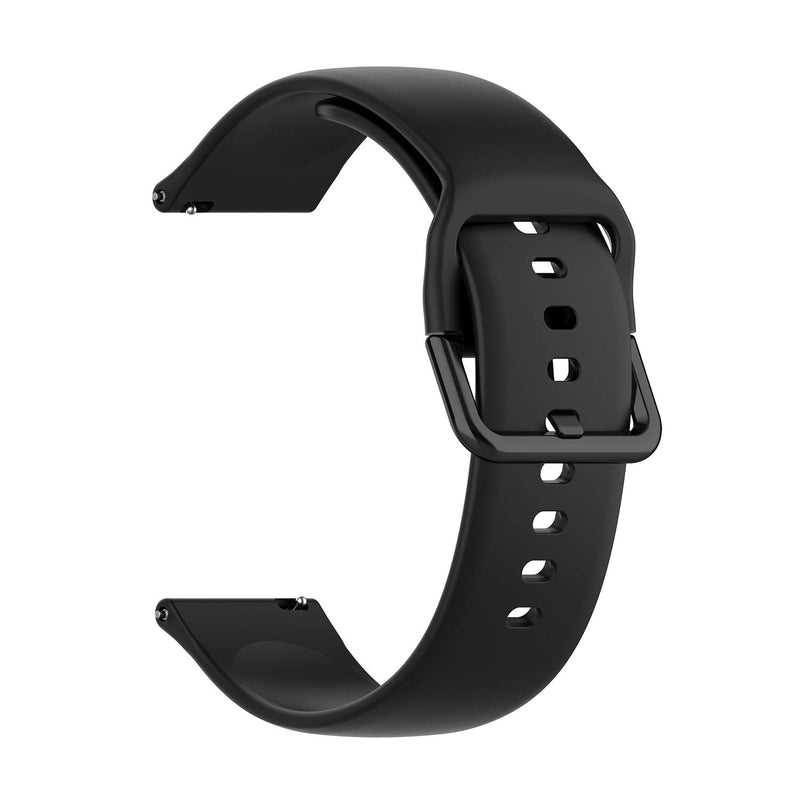 [Australia - AusPower] - EEweca 2-Pack Silicone Bands Compatible with Amazfit Bip Smartwatch Smooth Replacement Strap, Black+White 