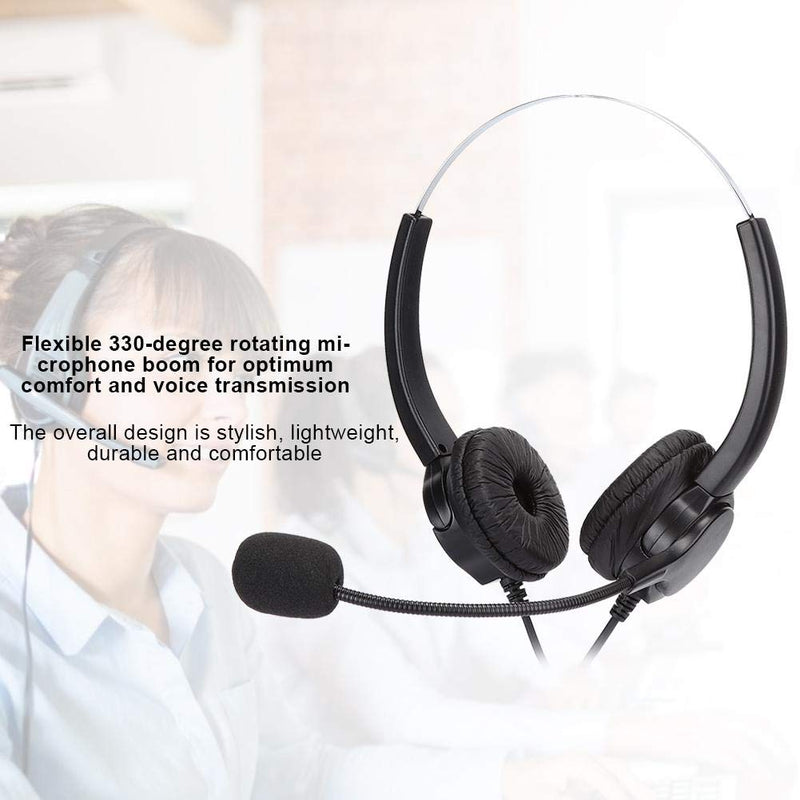 [Australia - AusPower] - Sutinna Headset with Microphone, omnidirectional Headset, Headset, for The Office, for Telephone Advisory Services, 