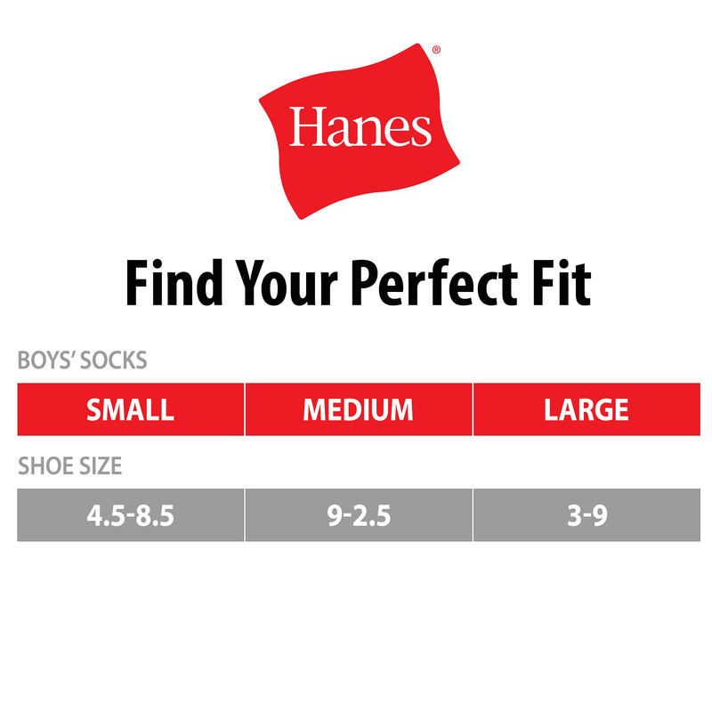 [Australia - AusPower] - Hanes Boys' Extra Durable Ankle Socks Multipack Small White 