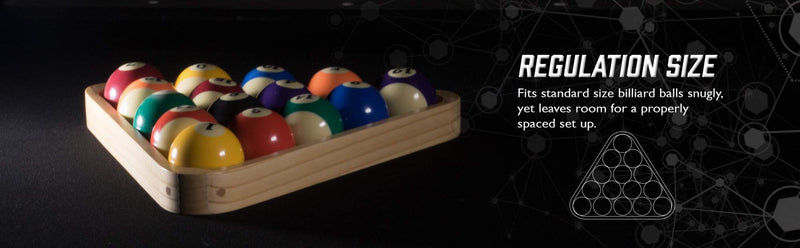 [Australia - AusPower] - Viper Billiard/Pool Table Accessory: 8-Ball Rack, Hardwood Triangle, Holds Standard 2-1/4" Sized Balls 