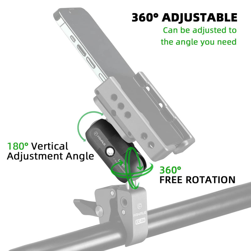 [Australia - AusPower] - FANAUE Double Socket Arm Short Arm Compatible,Full Length 2.3",with B Size 1" Ball Components for RAM Mounts da--60 