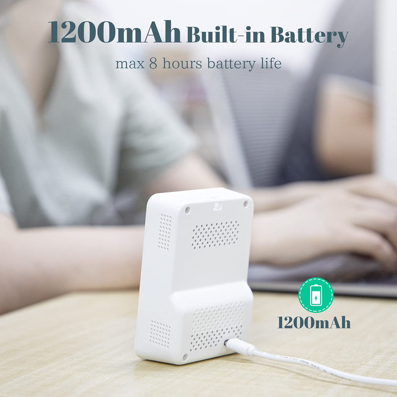 [Australia - AusPower] - INKBIRDPLUS Air Quality Monitor, Indoor CO2 Meter, Accurate Tester for CO2, HCHO, TVOC, Temperature and Relative Humidity, Real Time Display Rechargeable Battery. 