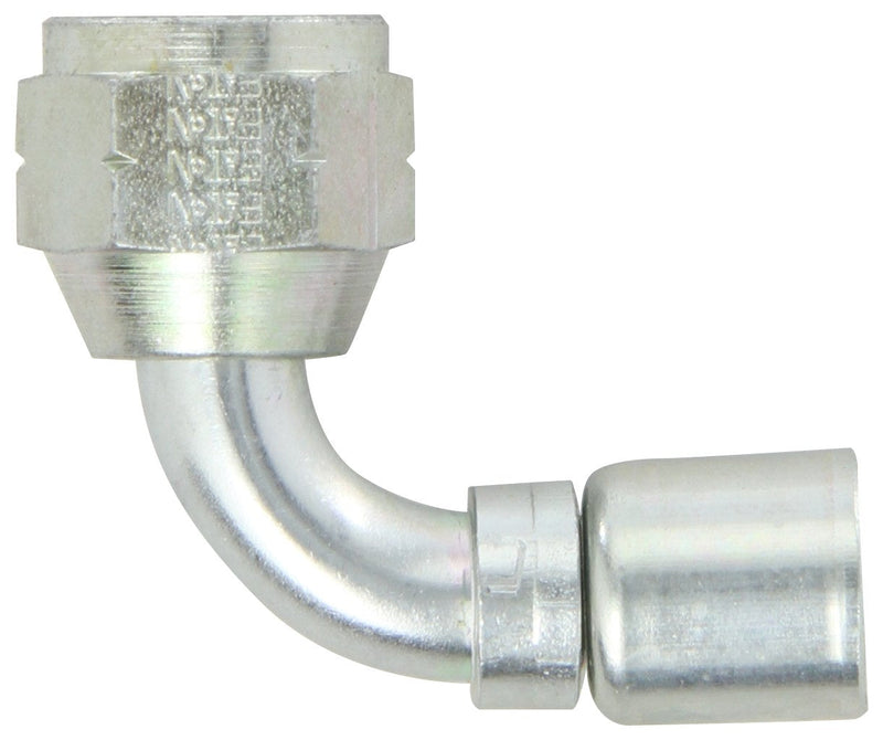 [Australia - AusPower] - Aeroquip FC7217-0606S Carbon Steel PTFE Crimp Hose Fittings SAE 45 Degree Female Swivel, 90 Degree Elbow, 3/8" ID PTFE Hose, 3/8" Tube Size 