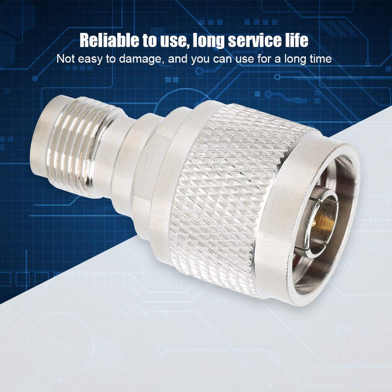 [Australia - AusPower] - ASHATA Straight Adapter Connector,2PCS N Male to TNC Female Adapter,High Performance Portable Gold-Plated Connector,Convenient and Easy to Use 