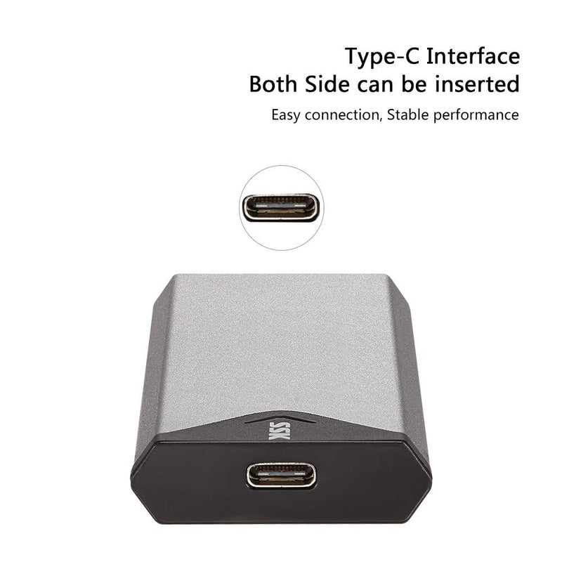 [Australia - AusPower] - SSK Aluminum USB 3.2 Gen 1 to M.2 SATA NGFF SSD Enclosure Adapter, External SATA Based M.2 Solid State Drive Enclosure Reader (for M.2 SATA SSD only) 