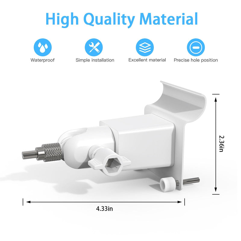 [Australia - AusPower] - Koroao Vinyl Siding Mount Compatible with Wyze Cam Pan V3 Camera (White) 