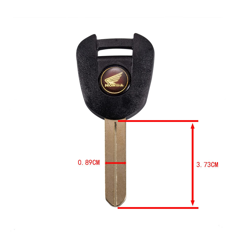 [Australia - AusPower] - DWL Replacement for Motorcycle Blank Key Uncut Blade for cb1100 cb1300 CTX700 CB650 NM4 CBR1000 CTX1300 Interceptor 800 NC700 NC750 CBR650r CB650R CBR500 CB500(Blue) blue 