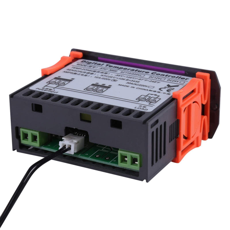 [Australia - AusPower] - STC-3000 110V-220V Touch Digital Temperature Controller Thermostat with Sensor -55 to 120 °C,Temperature Controlling for Farms Greenhous Storage Room(110-220V 30A) 