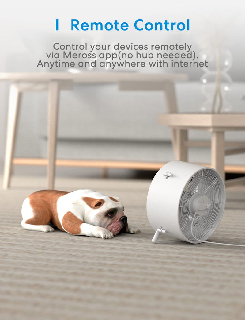 [Australia - AusPower] - Meross Wi-Fi Smart Plug Mini, 15 Amp & Reliable Wi-Fi Connection, Support Alexa, Google Assistant, Remote Control, Timer, Occupies Only One Socket, 2.4G WiFi Only, 4 Pack Non-HomeKit 4 Pack 