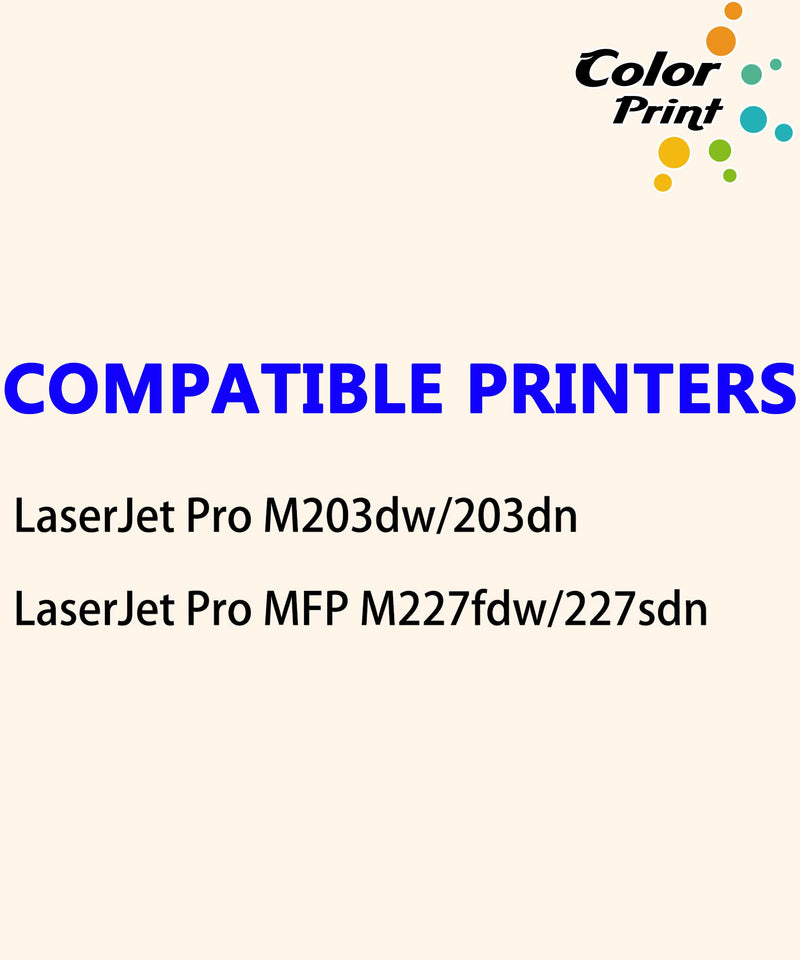 [Australia - AusPower] - (1-Pack, Black High Yield) ColorPrint Compatible Toner Cartridge Replacement for Hp CF230X 30X 230X CF230A 30A Work with Pro MFP M227fdw M227fdn M227sdn M227d M203dw M203dn M203d M227 Laser Printer 