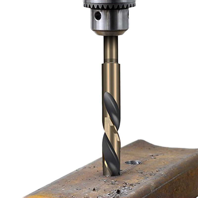 [Australia - AusPower] - LEPEVNEY 14mm Reduced Shank Twist Drill Bit with 10mm Round Shank for Stainless Steel Aluminum Alloy Metal Copper Plastic Wood, Made of High Speed Steel 4341 14mm with 10mm Shank 