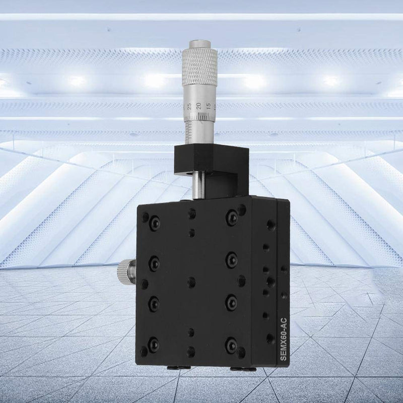 [Australia - AusPower] - SEMX60-AC X Linear Stage, 60x60mm X Micrometer Manual Precision Linear Translation Stage Displacement Platform X Axis Linear Stage Sliding Table 
