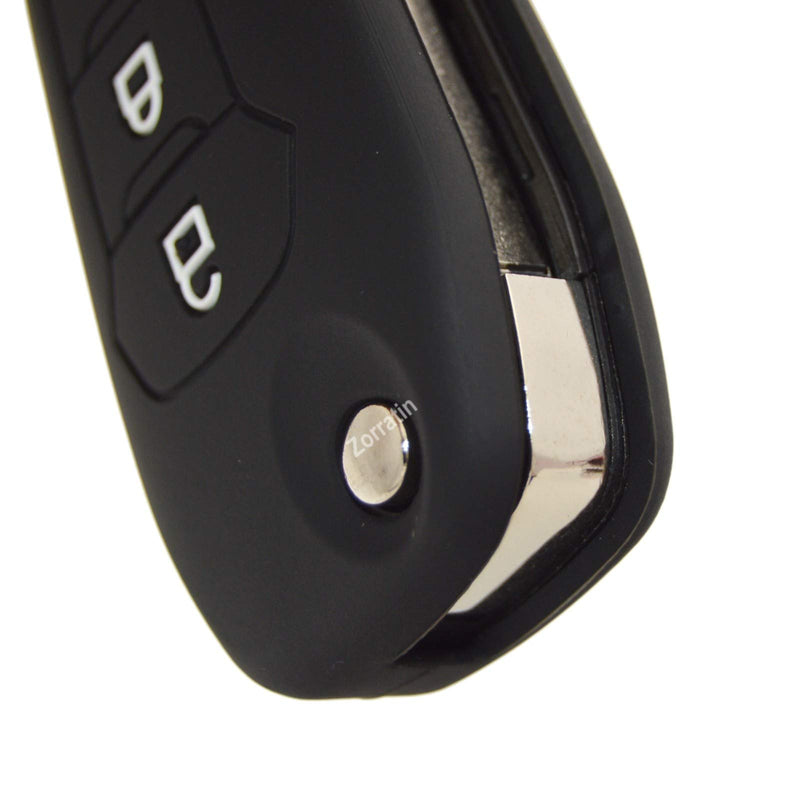 [Australia - AusPower] - Silicone Key Fob Cover Remote Protector compatible with Ford F150 F250 F350 F450 F550 Explorer Ranger Escape 3 buttons Gray 