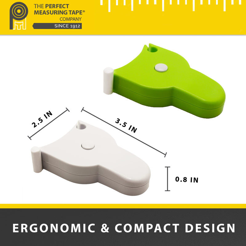[Australia - AusPower] - Perfect Body Tape Measure - 80 Inch Automatic Telescopic Tape Measure - Retractable Measuring Tape for Body: Waist, Hip, Bust, Arms, and More (White) 1 Count (Pack of 1) White 