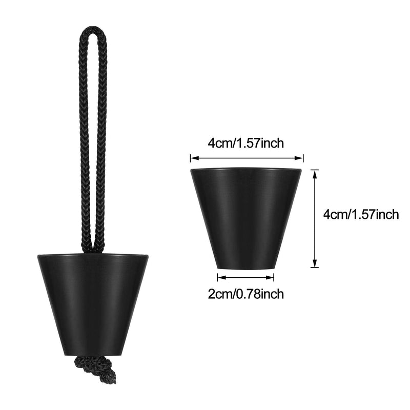 [Australia - AusPower] - 8 Pieces Kayak Scupper Plug Kit Silicone Scupper Plugs Drain Holes Stopper Bung with Lanyard 