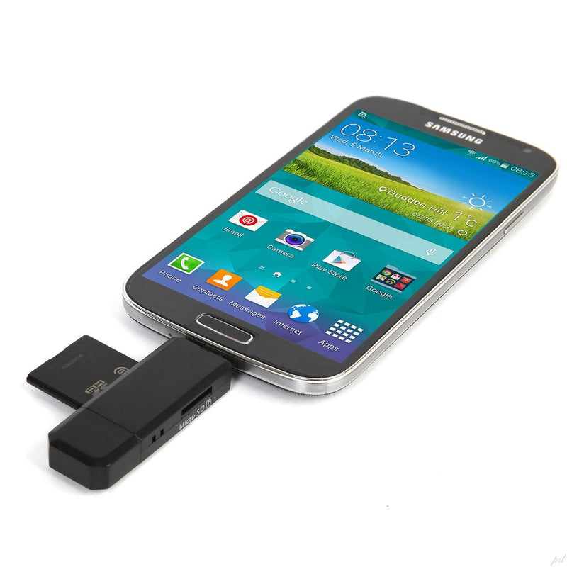 [Australia - AusPower] - Ritz Gear OTG USB/Micro USB Multi-Function SD/Micro SD Card Reader/Writer for PC, Tablet and Smartphones (3-Pack) 