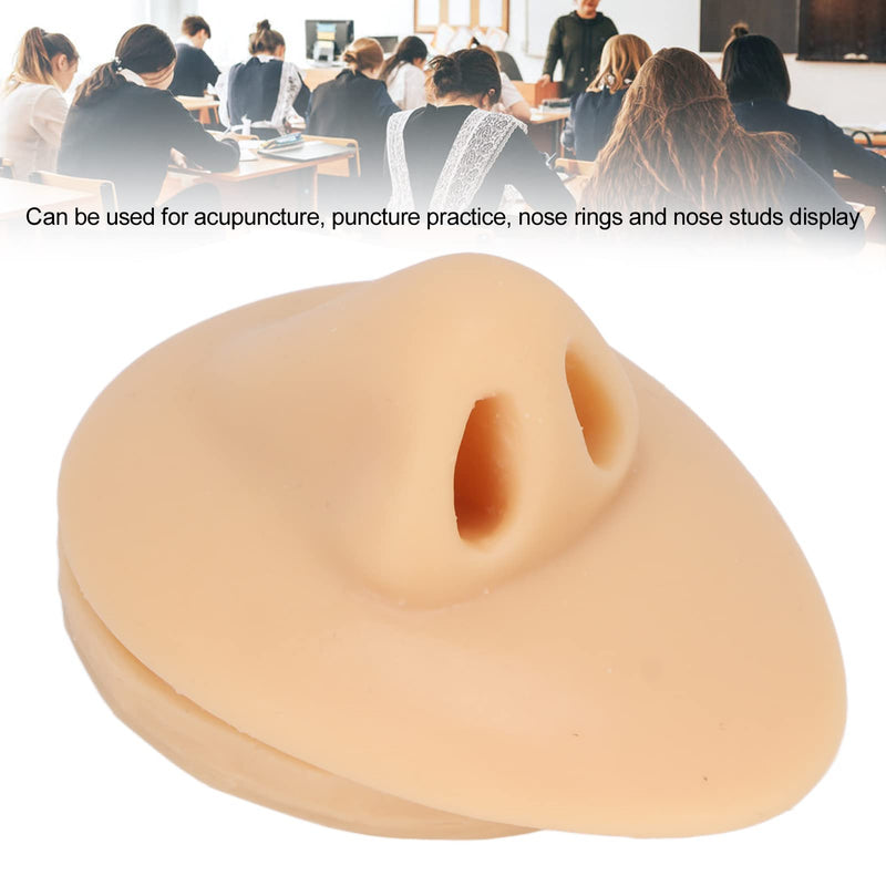 [Australia - AusPower] - Silicone Nose Model, Simulation Nose Model, Soft Silicone Flexible Human Nose Acupuncture Teaching Display Tool 
