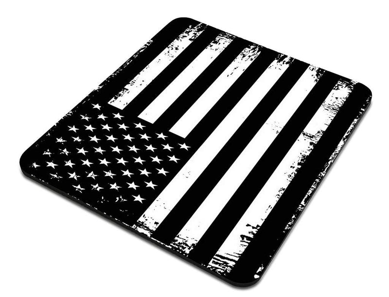 [Australia - AusPower] - Amcove Grunge American Flag USA Flag Black and White Mouse pad Non-Slip Rubber Gaming Mouse Pad Rectangle Mouse Pads for Computers Laptop Am19 