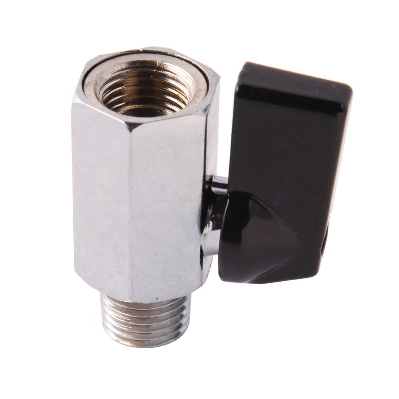 [Australia - AusPower] - Metaland 1/4" Brass Mini Ball Valve NPT Female x Male Shut-Off Valve (Pack of 2) 1/4 Inch NPT 