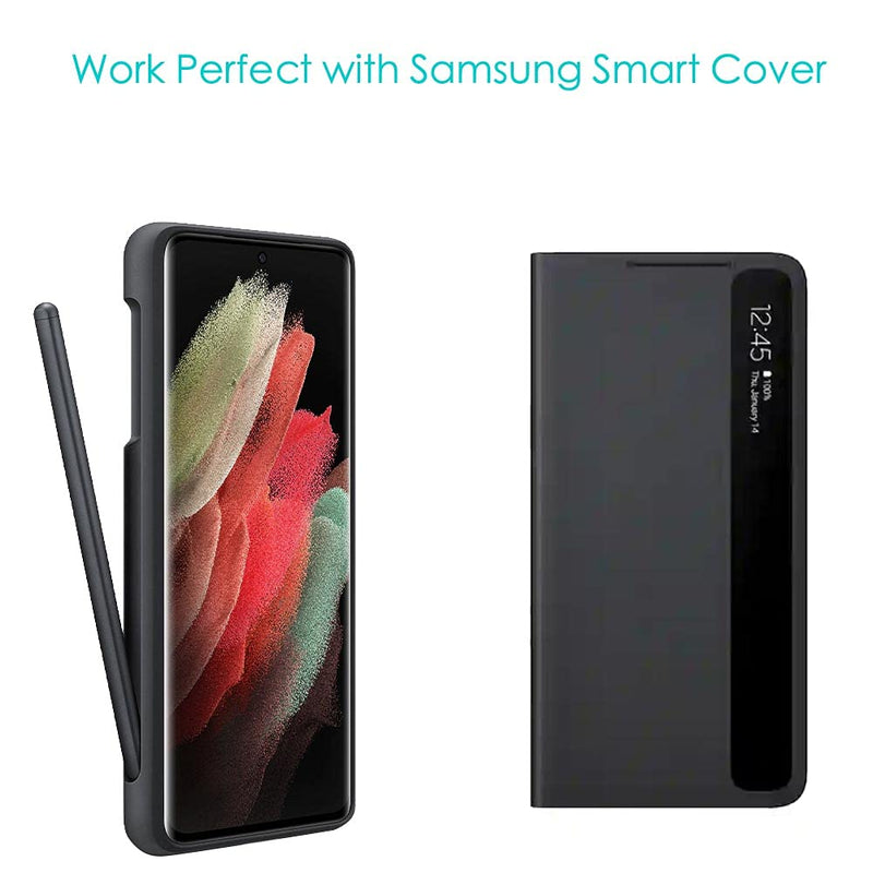 [Australia - AusPower] - Black Galaxy S21 Ultra Pen Replacement + 5 Pen Tips for Samsung Galaxy S21 Ultra 5G Touch Stylus S Pen +Replacement Tips/Nibs 