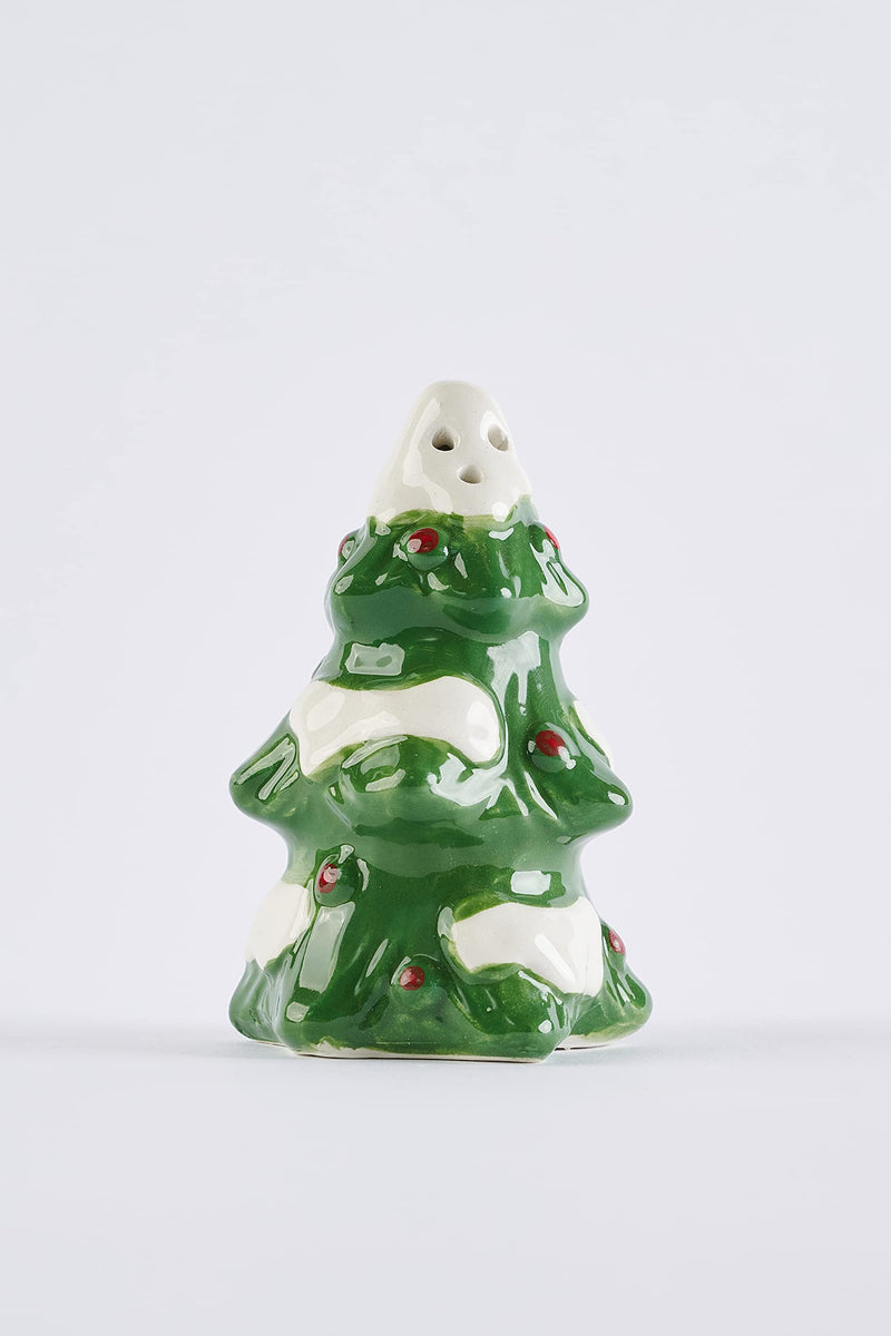 [Australia - AusPower] - Mud Pie Christmas Tree and Santa Salt & Pepper Shaker Set, 3.5" x 5" 