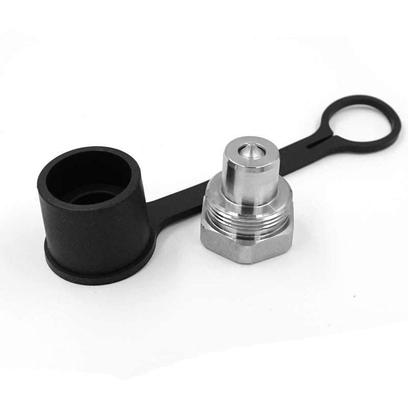 [Australia - AusPower] - 3/8" NPT Poppet High Duty 10000 PSI Quick Connect Coupling Coupler w/Dust Caps Interchangeable with Parker 3000 Replaces Enerpac C-604 