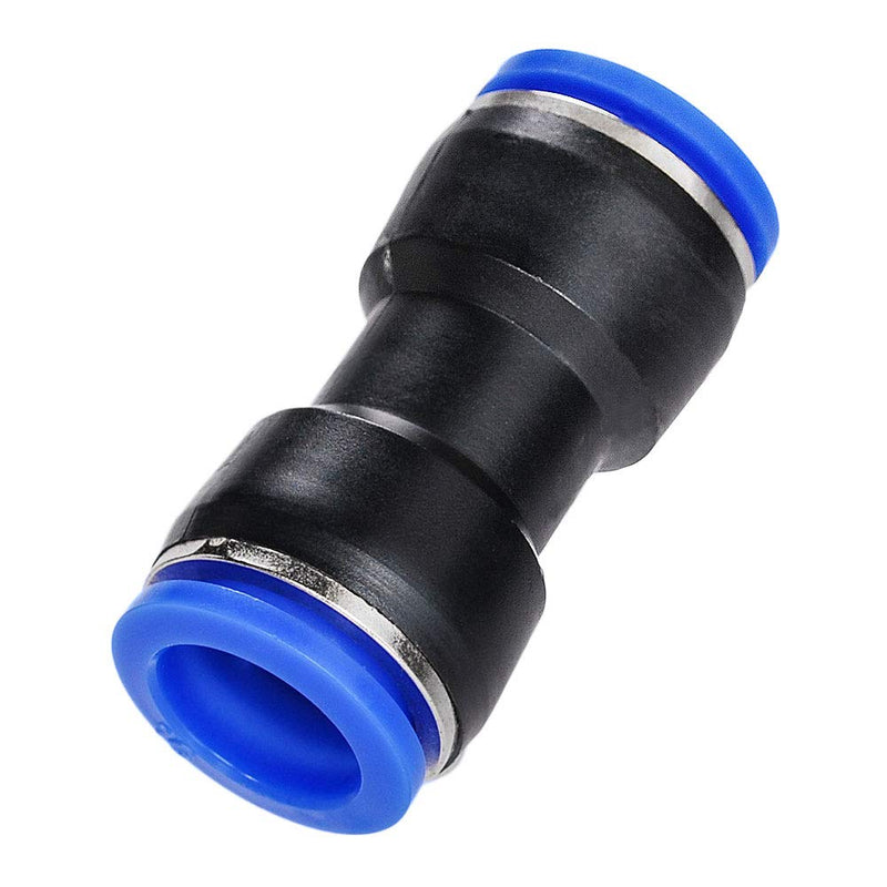 [Australia - AusPower] - JJDD Carkio Air Tool Fittings,20 X Air Piping 16mm to 16mm (5/8) Straight Push Connectors Plastic Push Tube Quick Connect Fittings Pneumatic Connectors Air Line Fittings Tube Fittings Push Lock 16mm 20pcs 