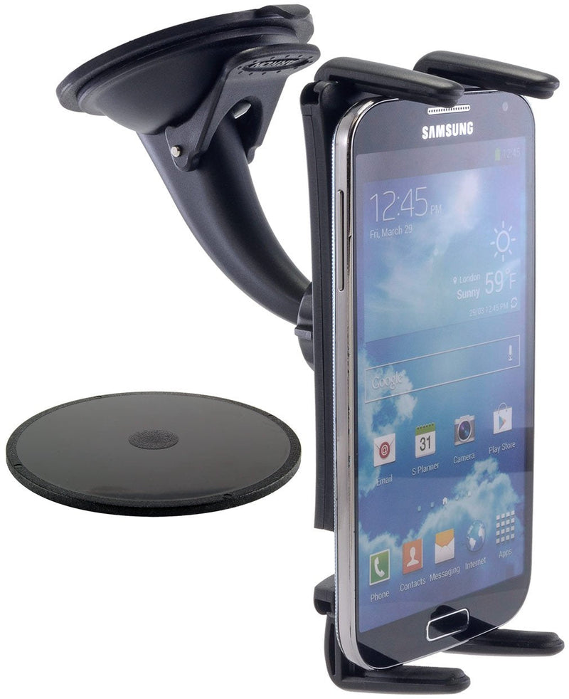 [Australia - AusPower] - Arkon Windshield or Dash Phone and Midsize Tablet Car Mount for iPhone XS Max XS XR X 8 Retail Black Standard Packaging 