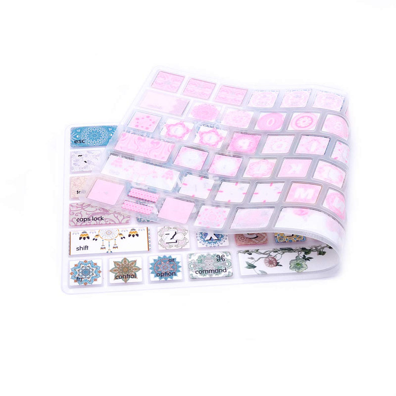 [Australia - AusPower] - WYGCH Keyboard Cover Skin for iMac Magic Wireless Keyboard MLA22LL/ A (Model: A1644), Silicone Skin Protector with Pattern & Big Letter Design, US Layout, Bohemian B-Bohemian 