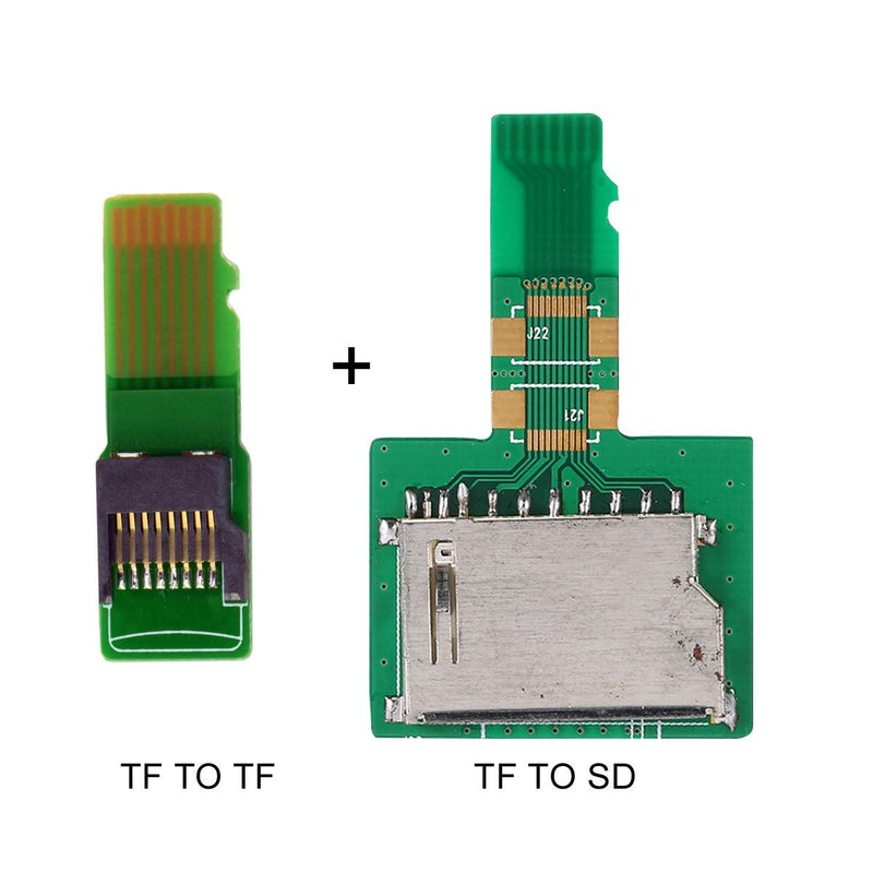 [Australia - AusPower] - xiwai 1Set SD TF Card Socket Female to Micro-SD TF Male Memory Card Kit Extension Adapter Testing Tools Extender 