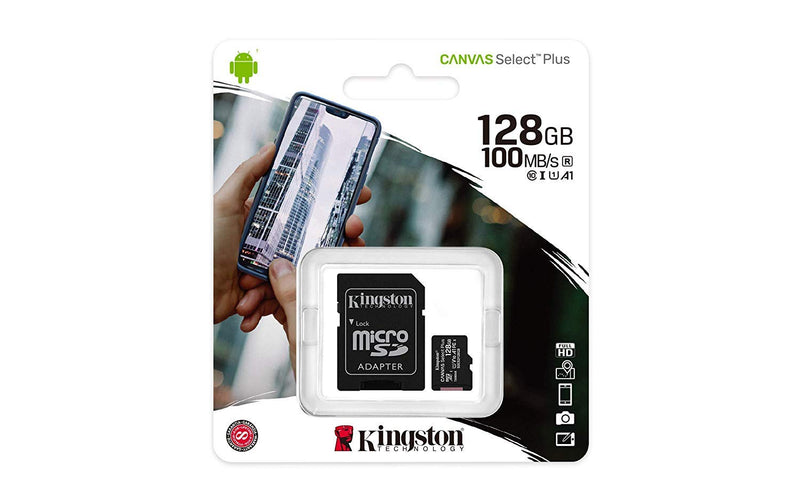 [Australia - AusPower] - Kingston 128GB microSDXC Canvas Select Plus Class 10 Flash Memory Card SDCS2 Memory 