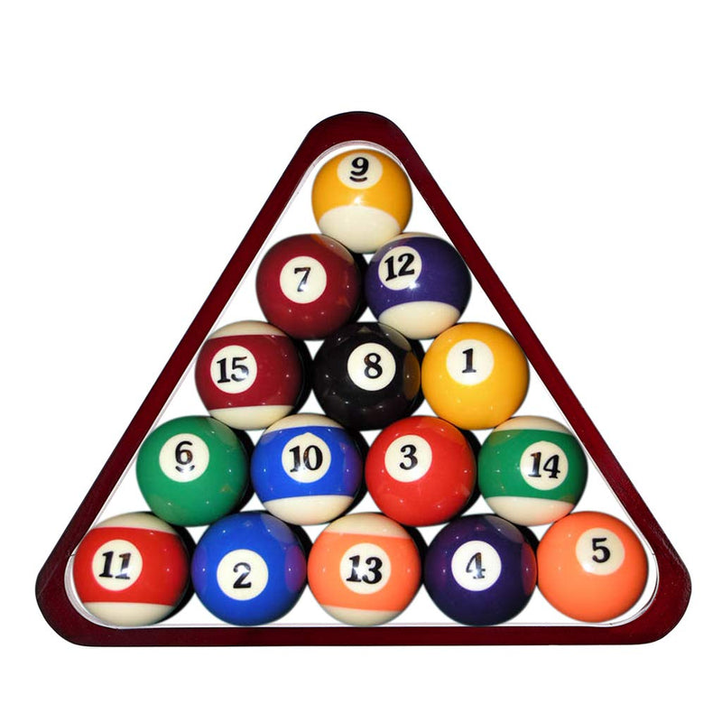 [Australia - AusPower] - OwnMy Set of 2 Wooden Billiard Ball Rack Set, Vintage Solid Wood Billiard 8-Ball Triangle Rack & 9-Ball Diamond Rack Table Pool Ball Racks 