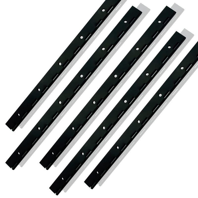 [Australia - AusPower] - EPHECH 4PCS 12Inch Black Continuous &Piano Hinge, Heavy Duty Stainless Steel 304 Continuous Hinges Piano Boat Hinges, 0.04" Thickness Folding Cabinet Door Butt Hinge 