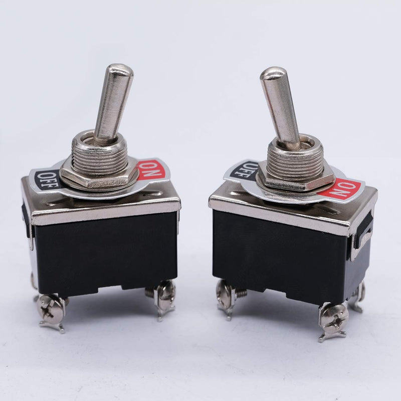 [Australia - AusPower] - mxuteuk 3pcs Heavy Duty Rocker Toggle Switch 16A 250V 20A 125V DPST ON/Off 4 Terminal 2 Position, 2 Years Warranty Ten-1221-B201 4Pin ON-OFF 