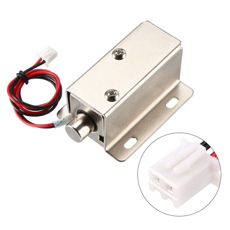 [Australia - AusPower] - uxcell DC 12V 0.3A 8.5mm Electromagnetic Solenoid Lock Assembly for Electirc Lock Cabinet Door Lock 